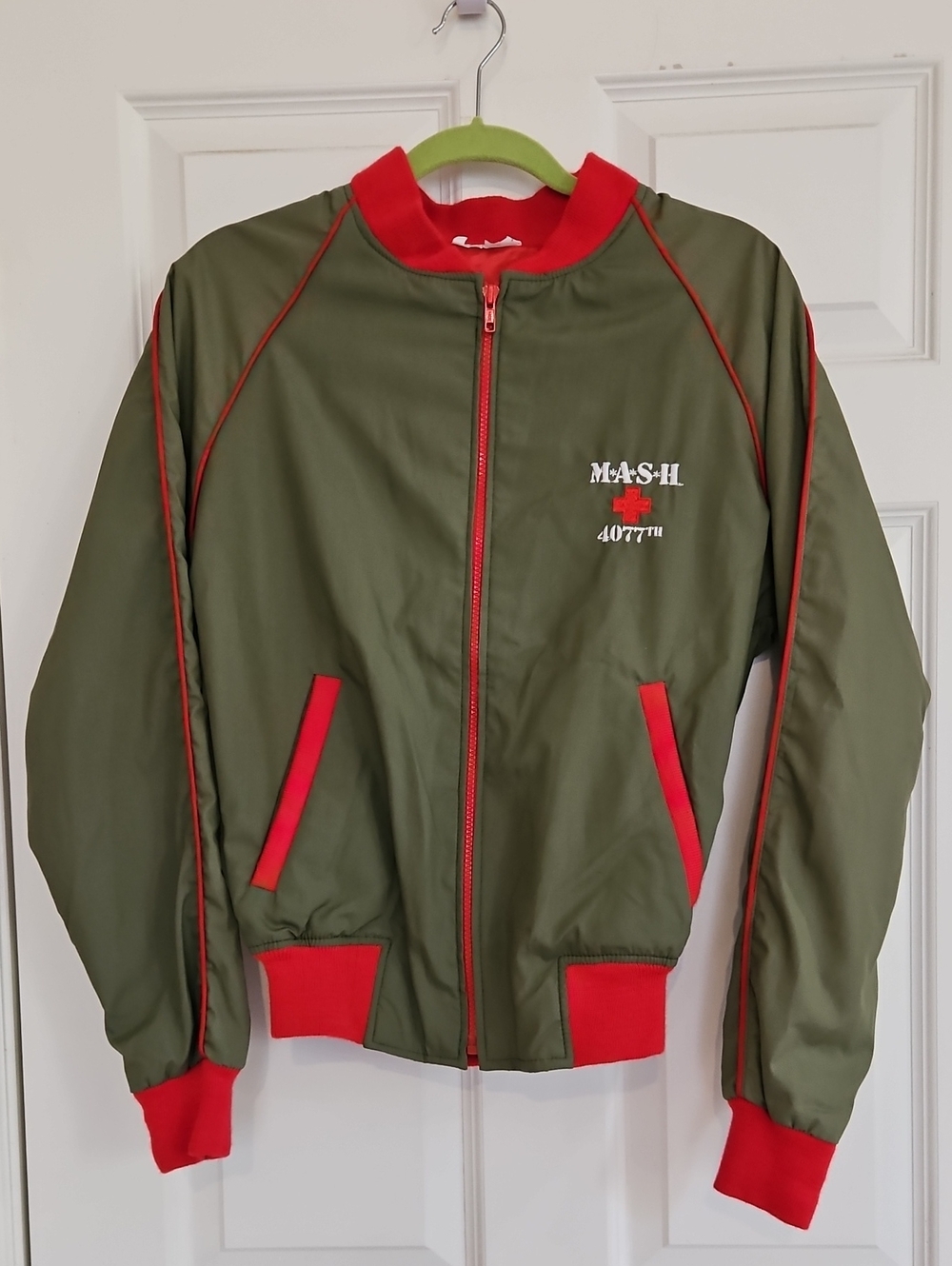 M*A*S*H Olive & Red Bomber Jacket